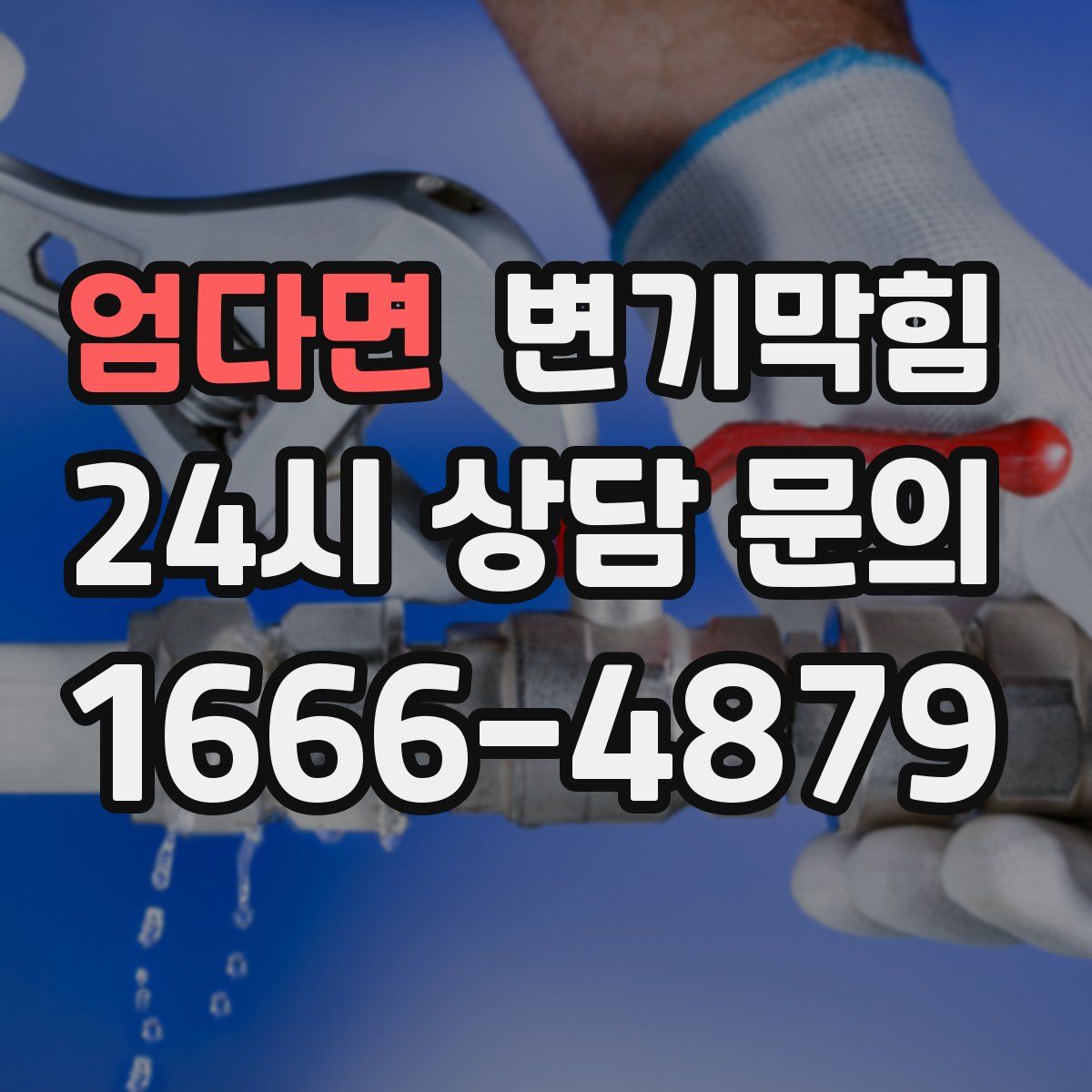 엄다면 변기막힘
