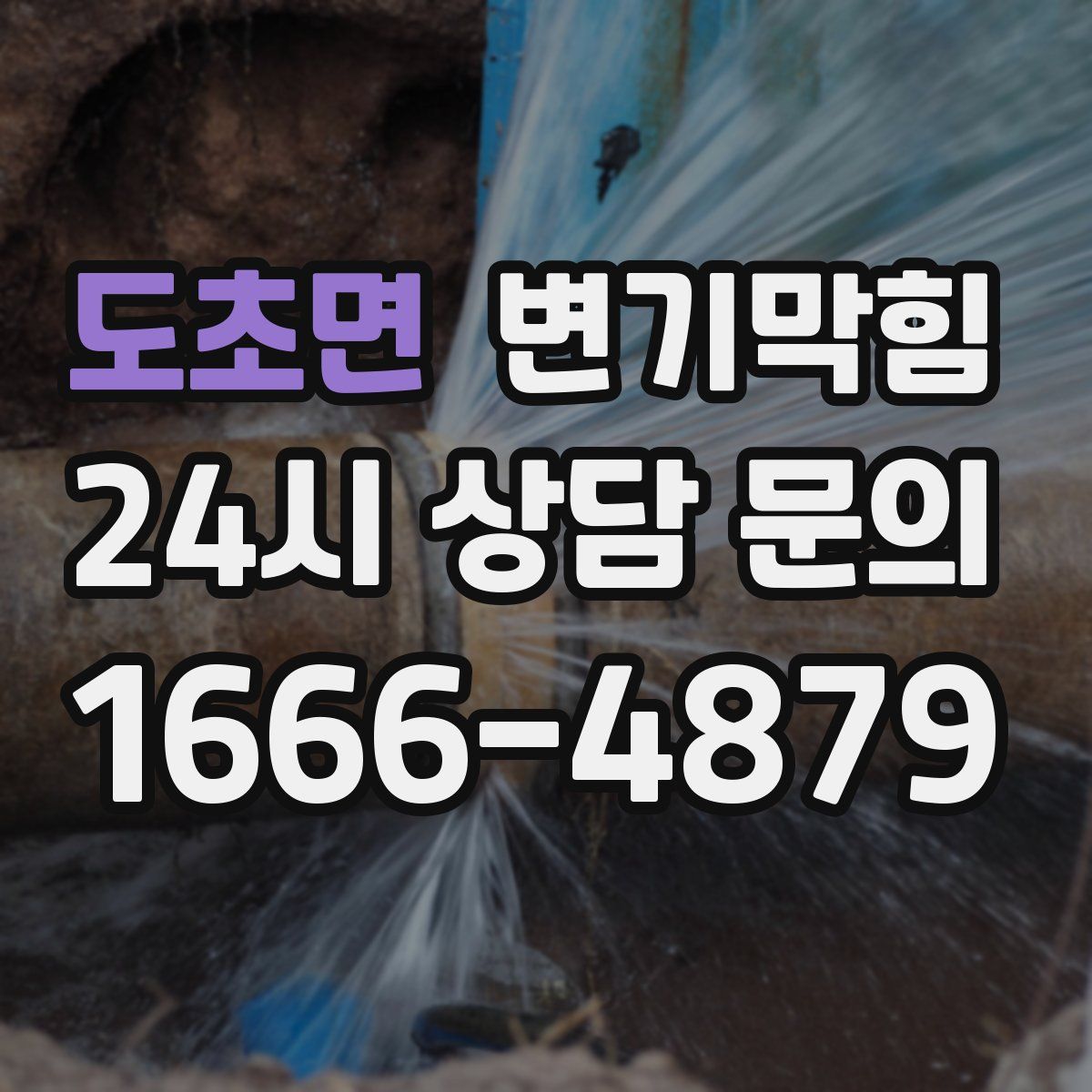 도초면 변기막힘