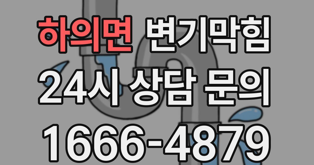 하의면 변기