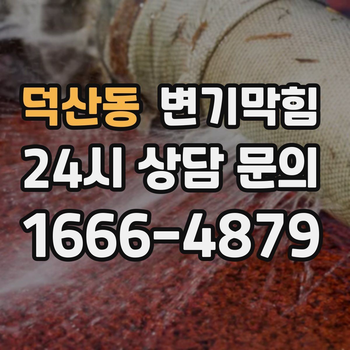 덕산동 변기막힘 원룸 화장실역류 초기 경고 신호 포착