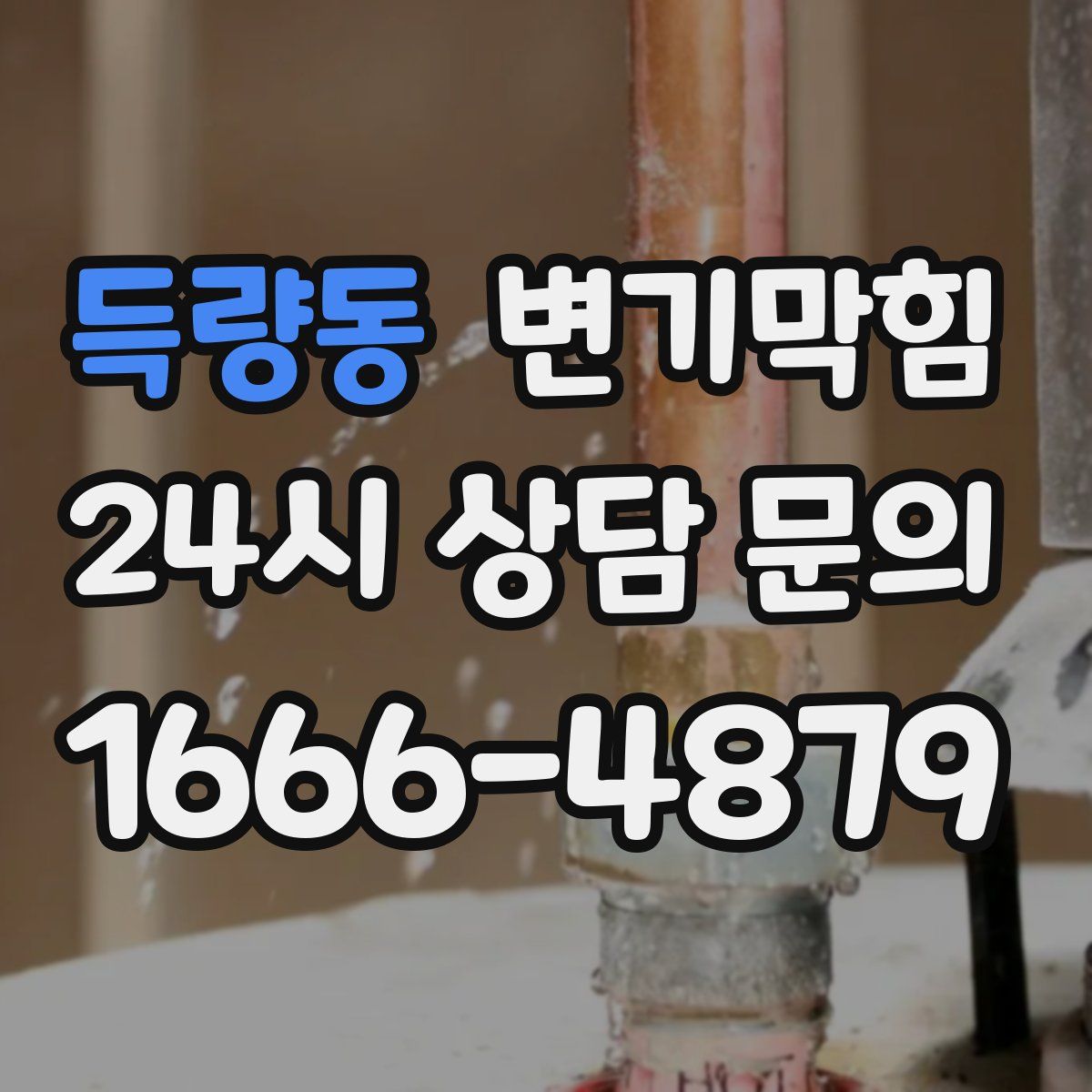 득량동 변기막힘