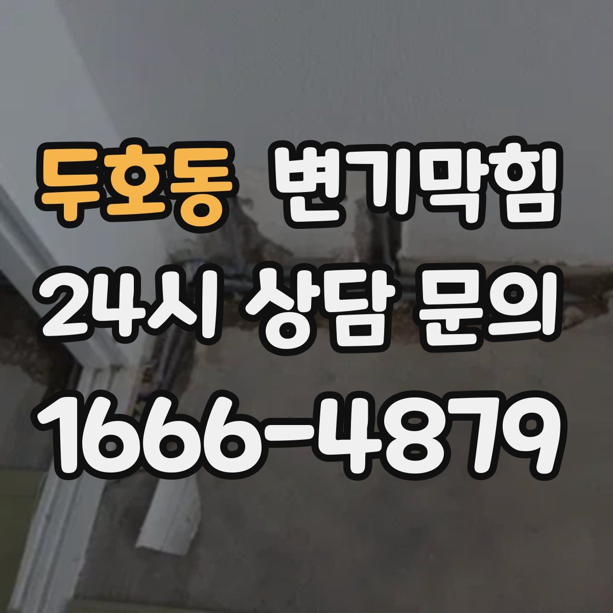 두호동 변기막힘