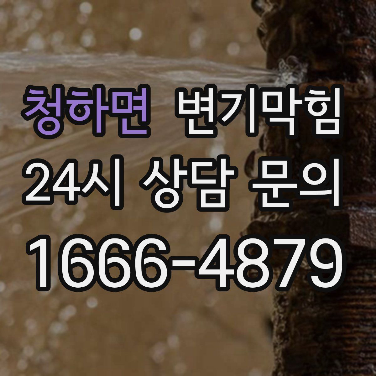 청하면 변기막힘