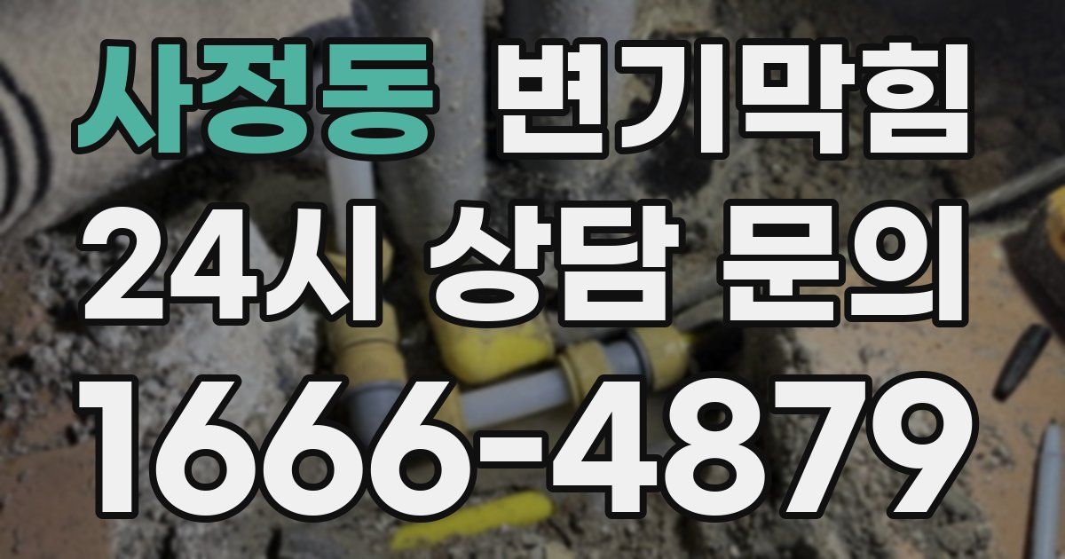 사정동 변기