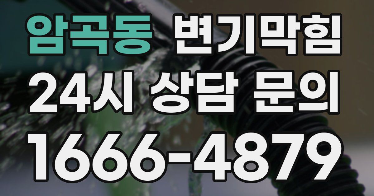 암곡동 변기