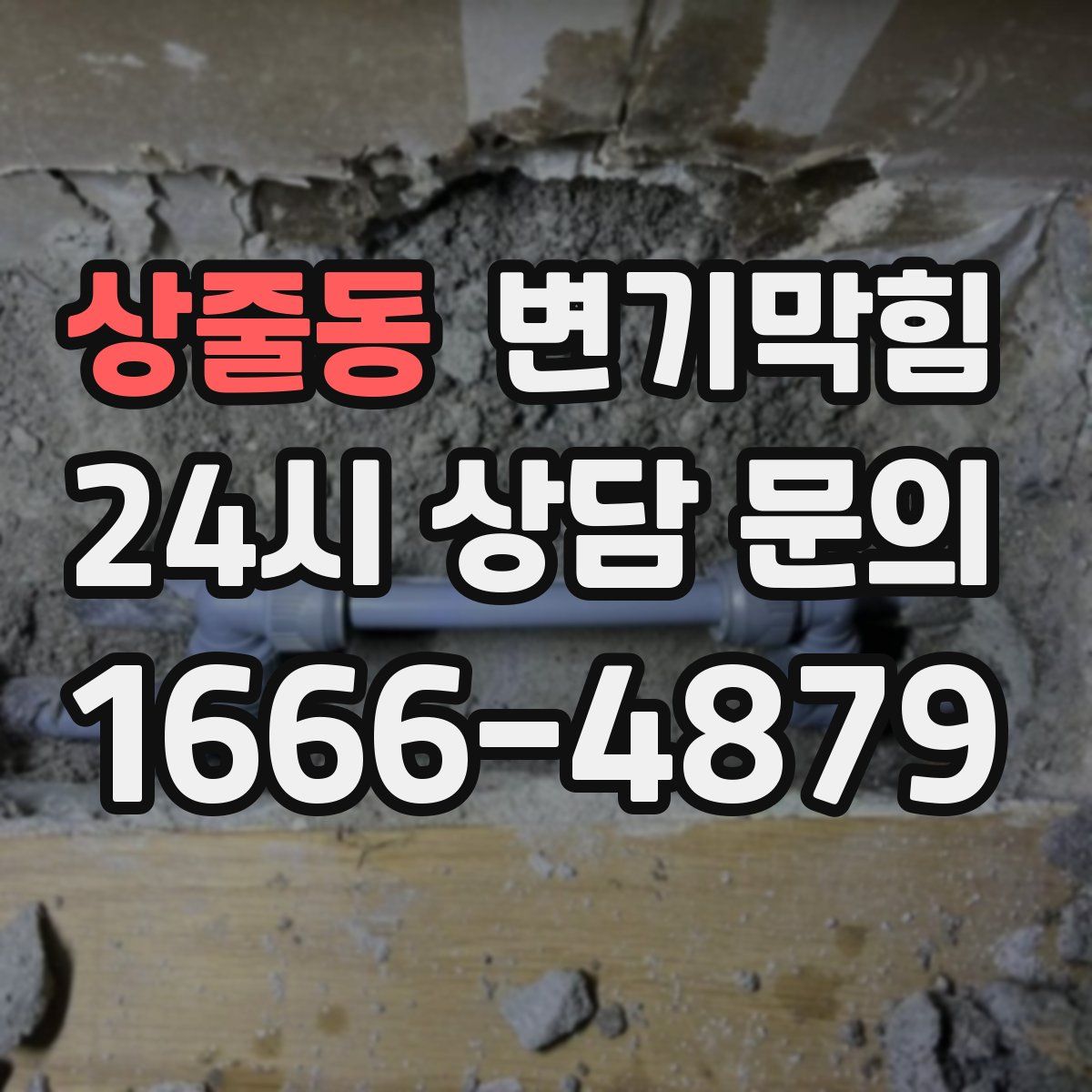 상줄동 변기막힘