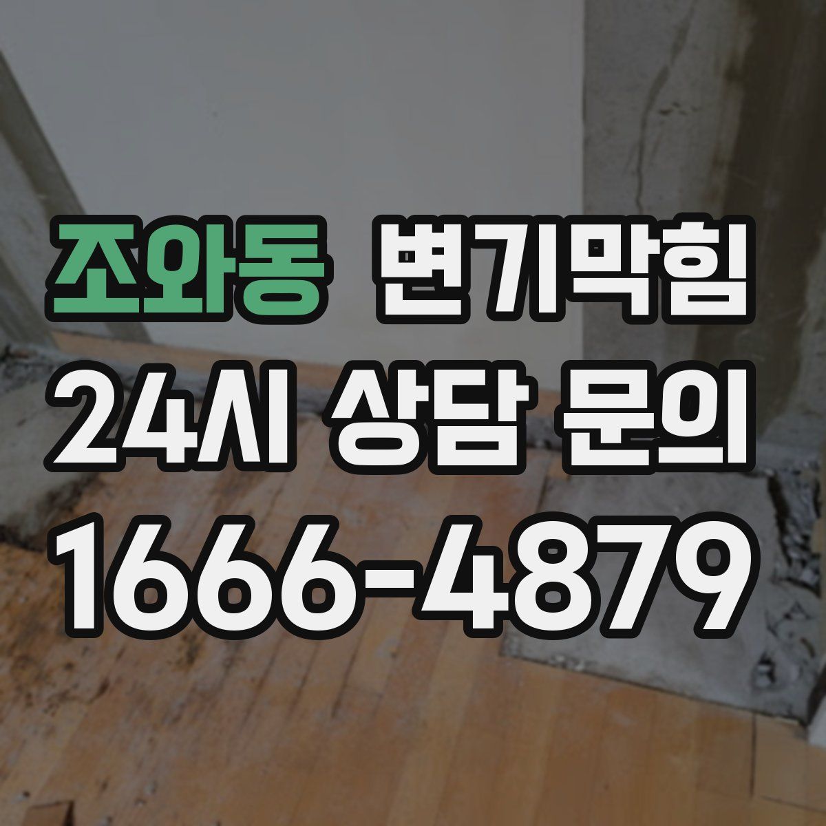 조와동 변기막힘