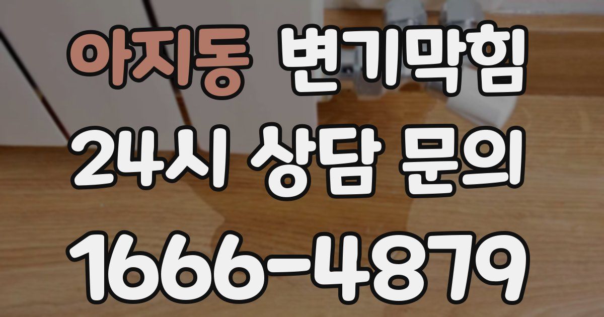 아지동 변기