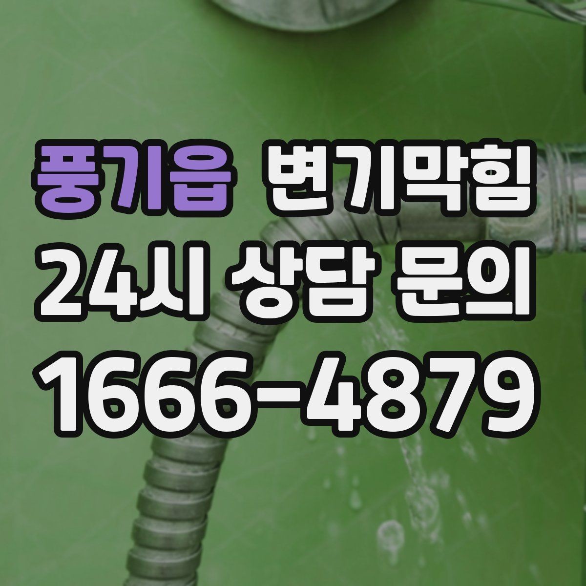 풍기읍 변기막힘 원룸 화장실역류 내시경 병목 확인