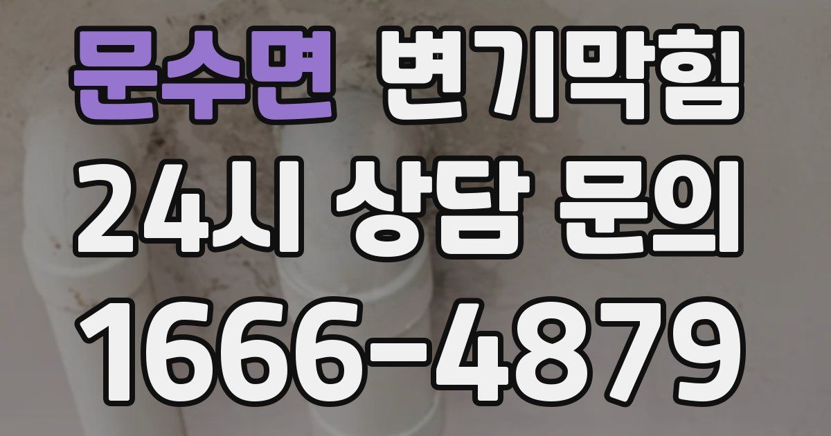 문수면 변기