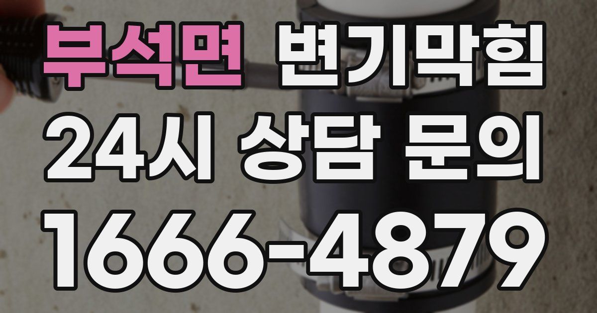부석면 변기