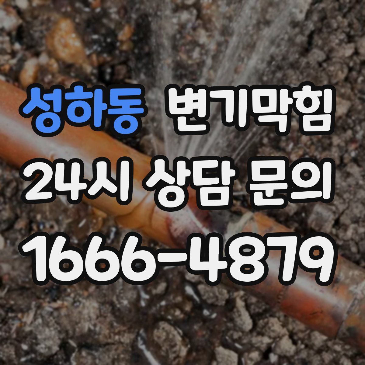 성하동 변기막힘