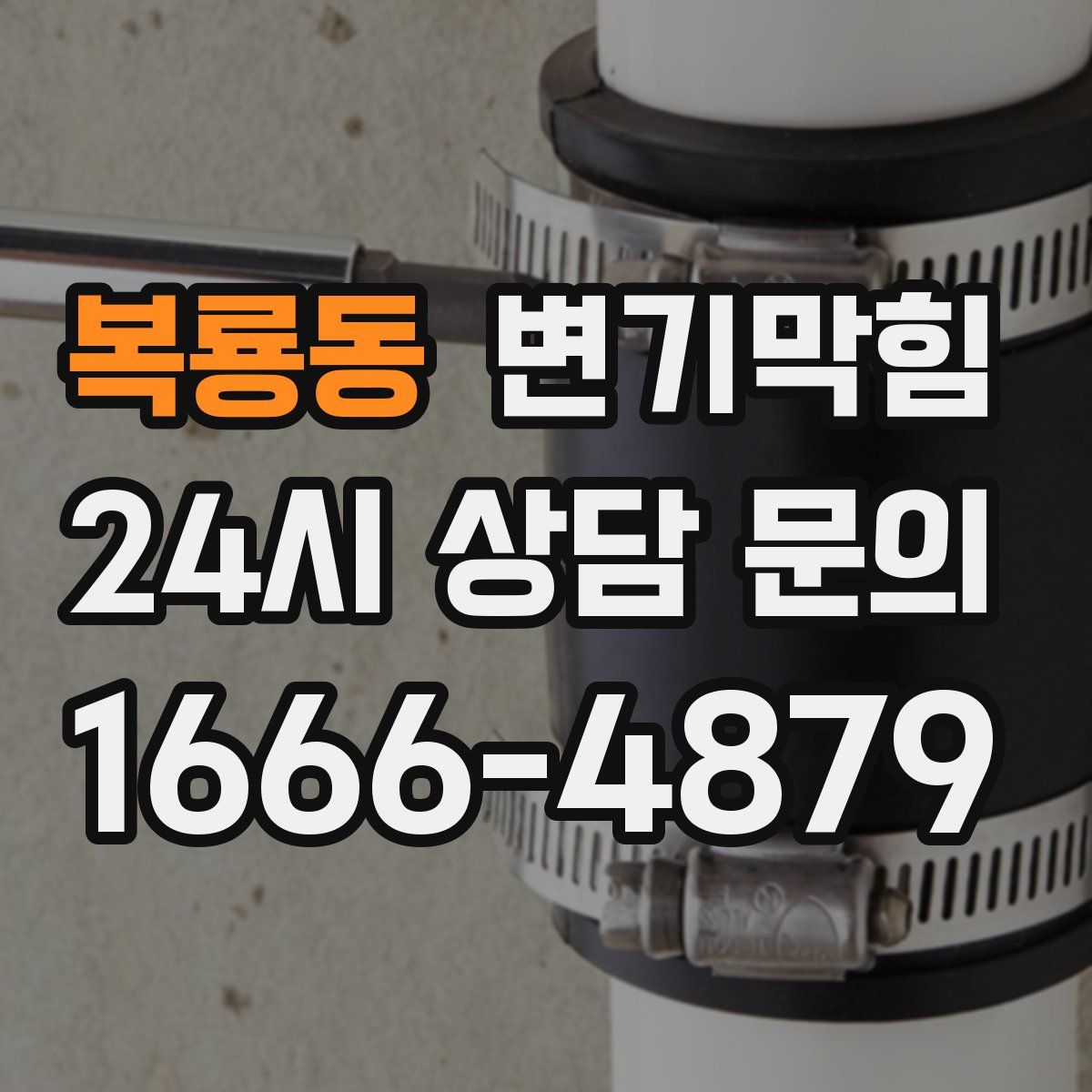 복룡동 변기막힘