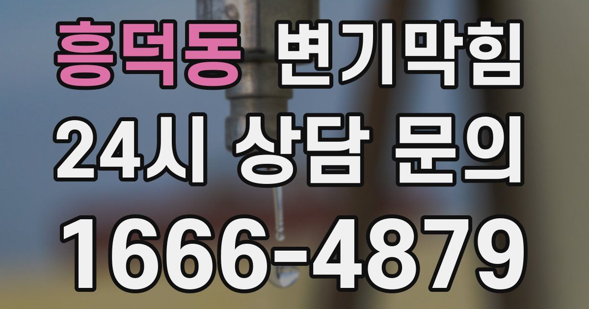 흥덕동 변기