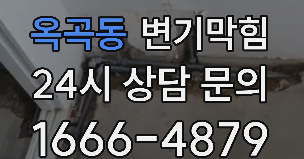 옥곡동 변기