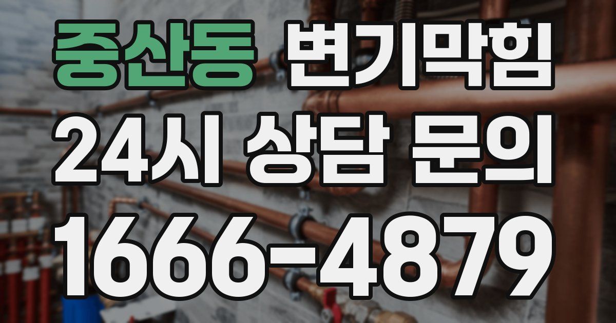 중산동 변기