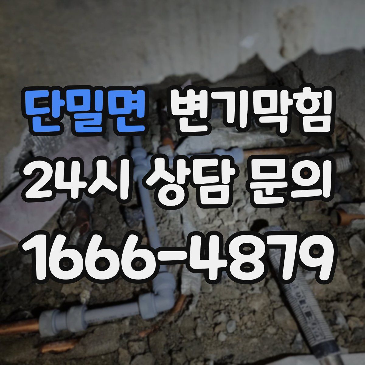 단밀면 변기막힘