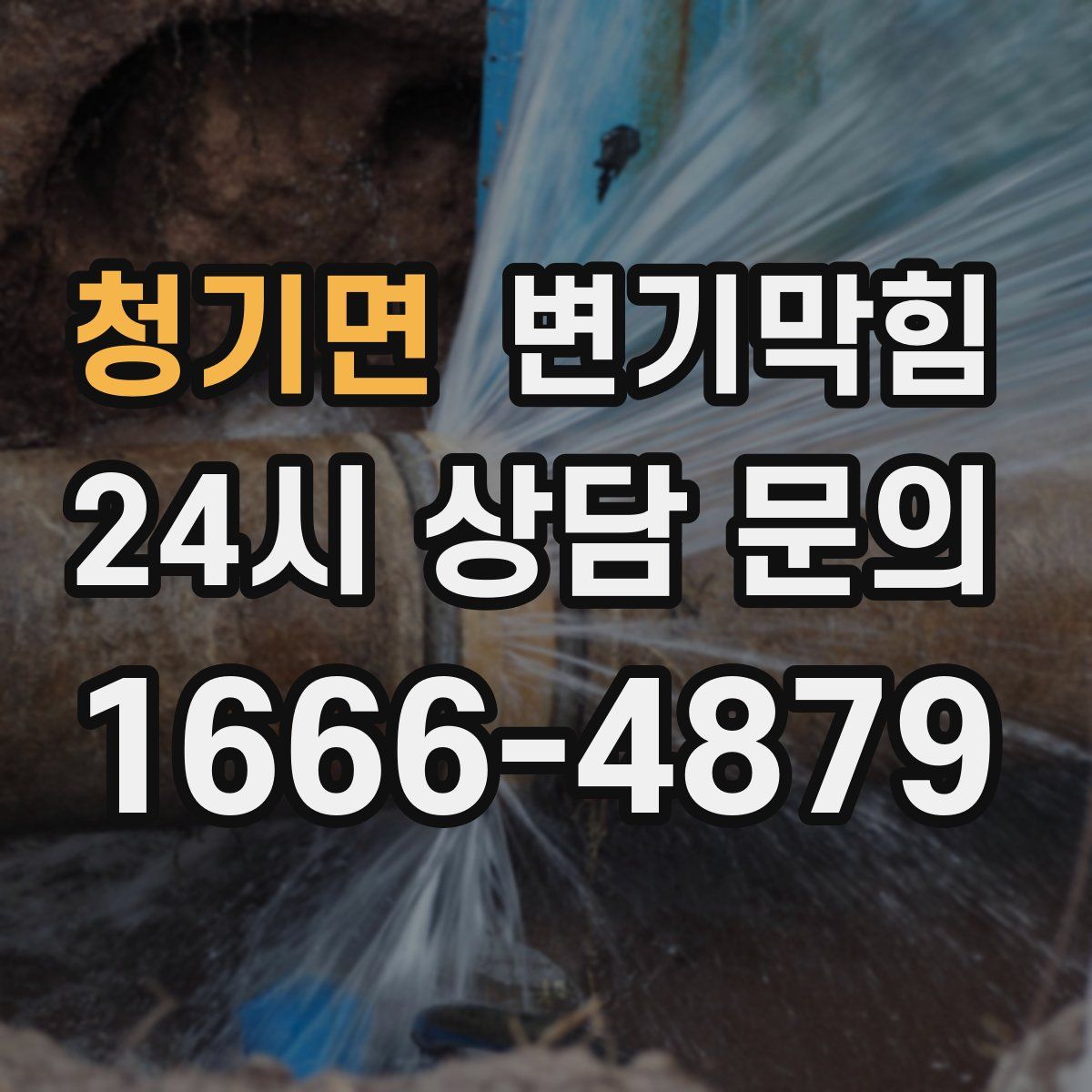 청기면 변기막힘