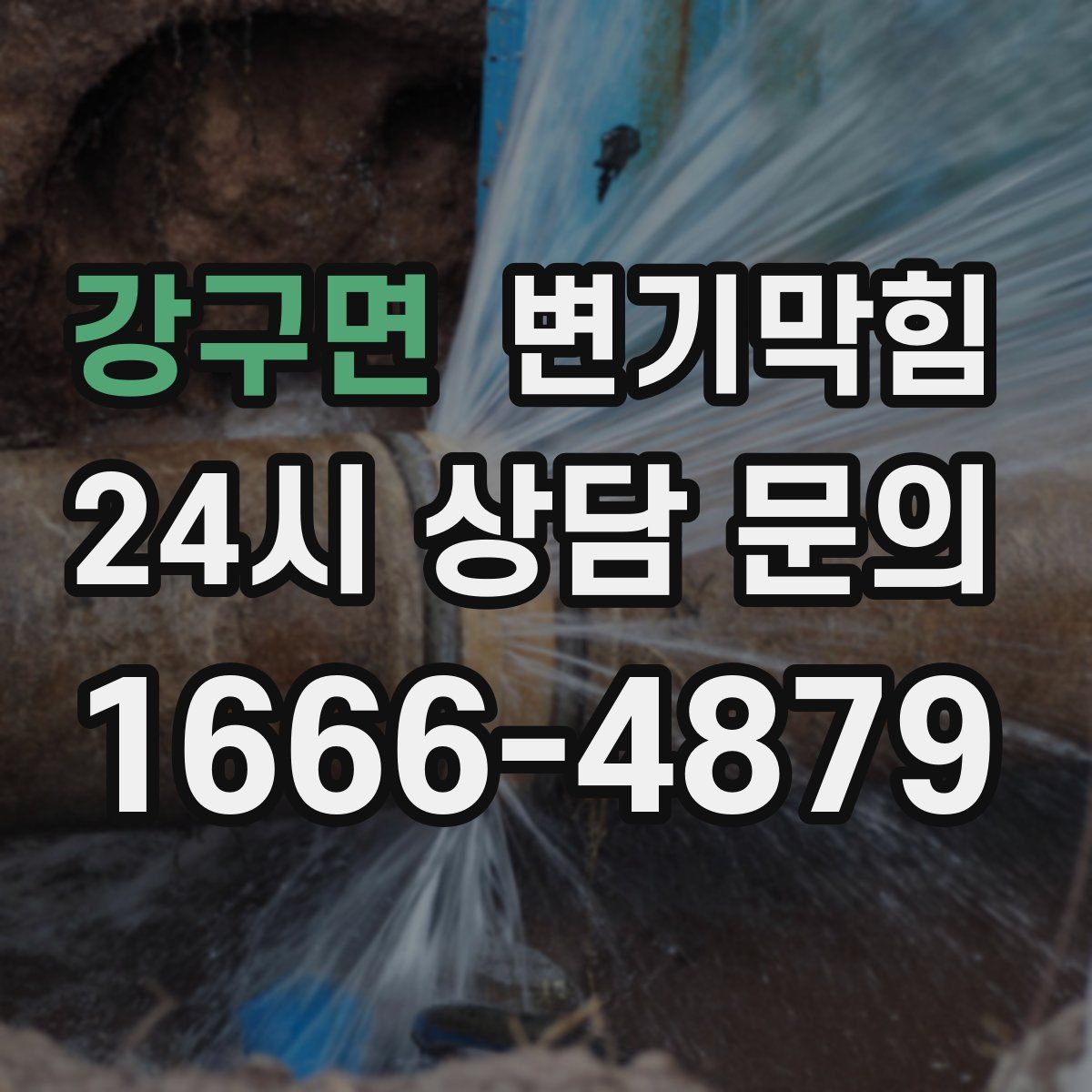 강구면 변기막힘