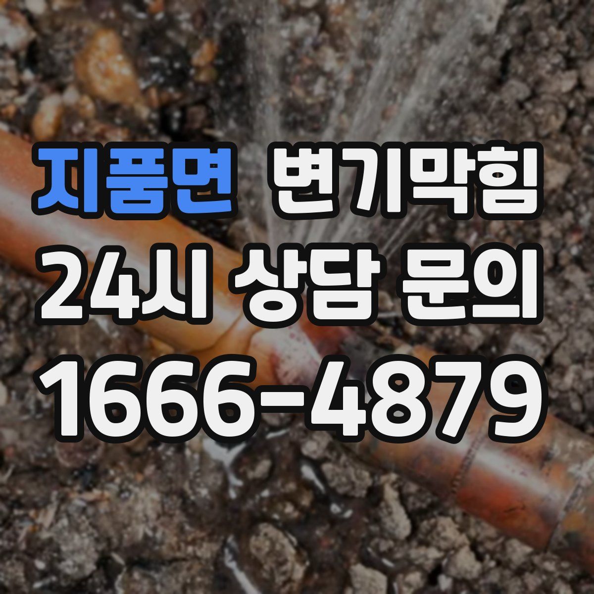 지품면 변기막힘