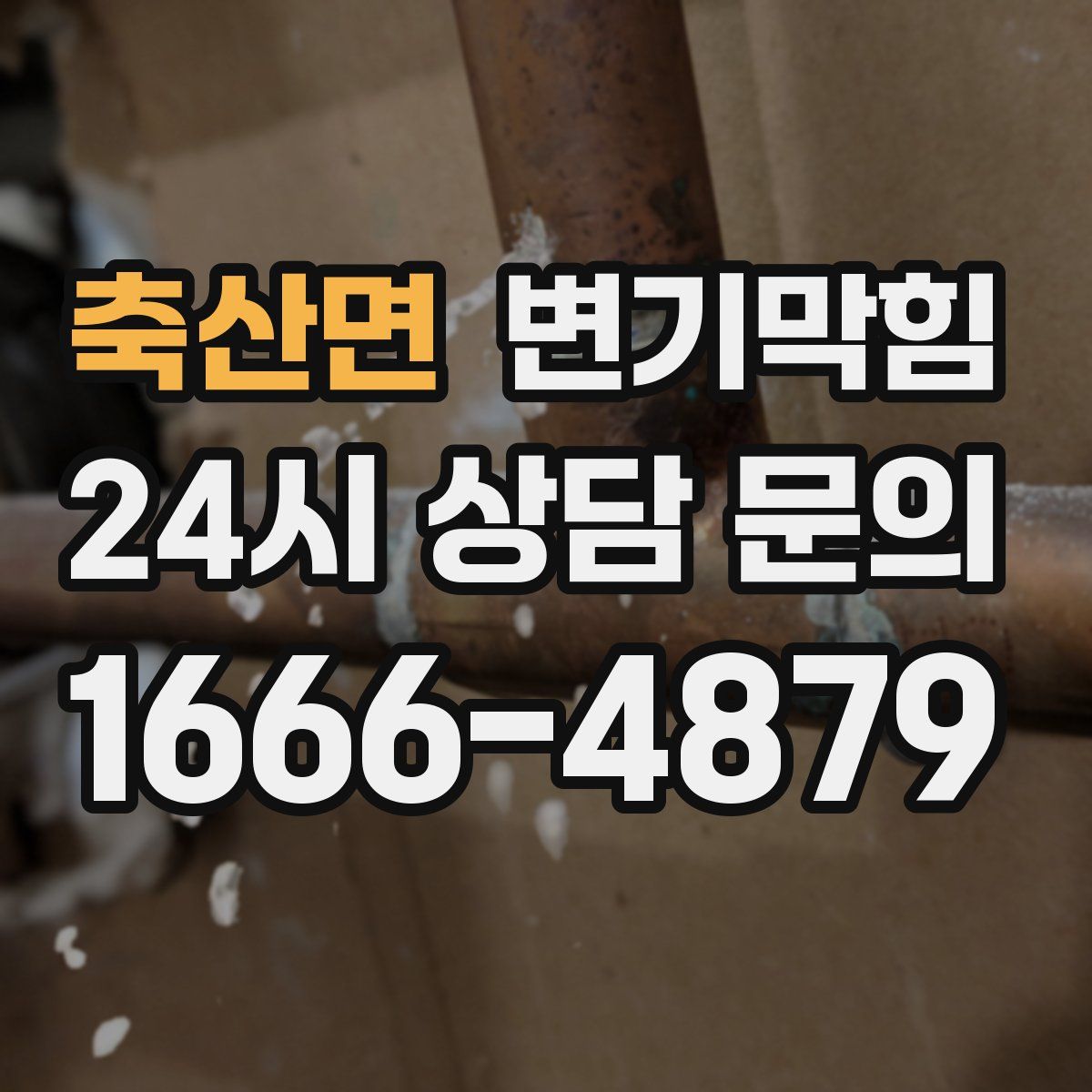 축산면 변기막힘