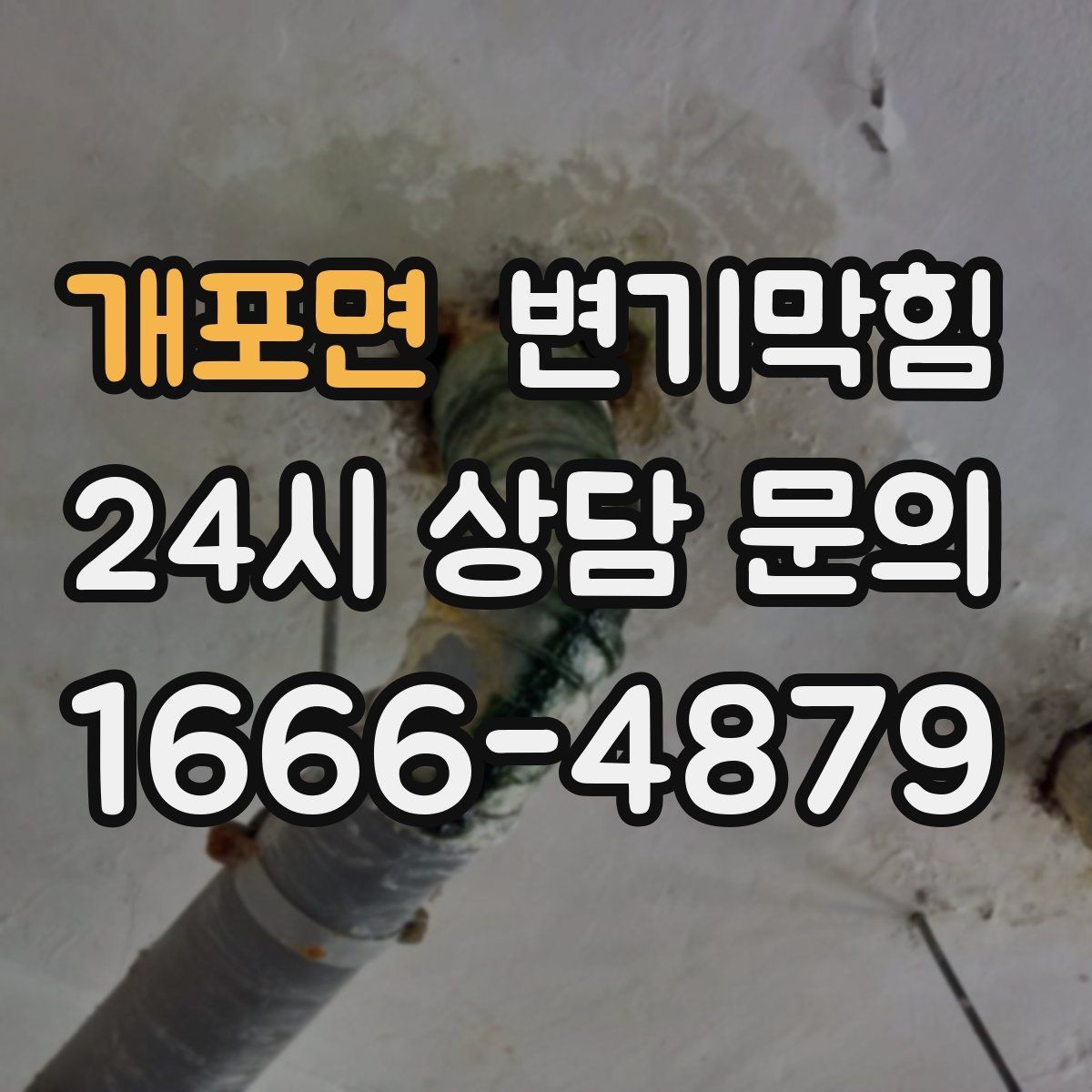 개포면 변기막힘 미용실 화장실역류 드레인 캡 재설치