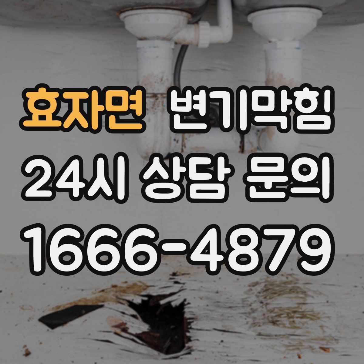 효자면 변기막힘