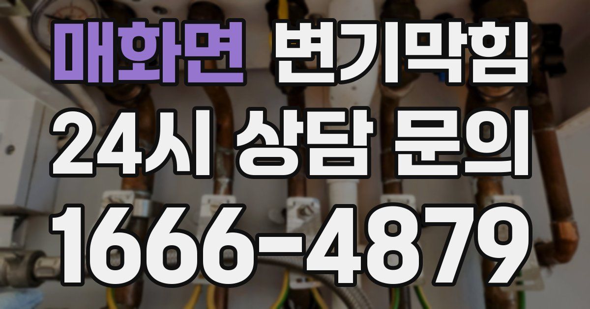 매화면 변기