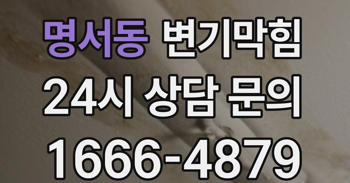명서동 변기