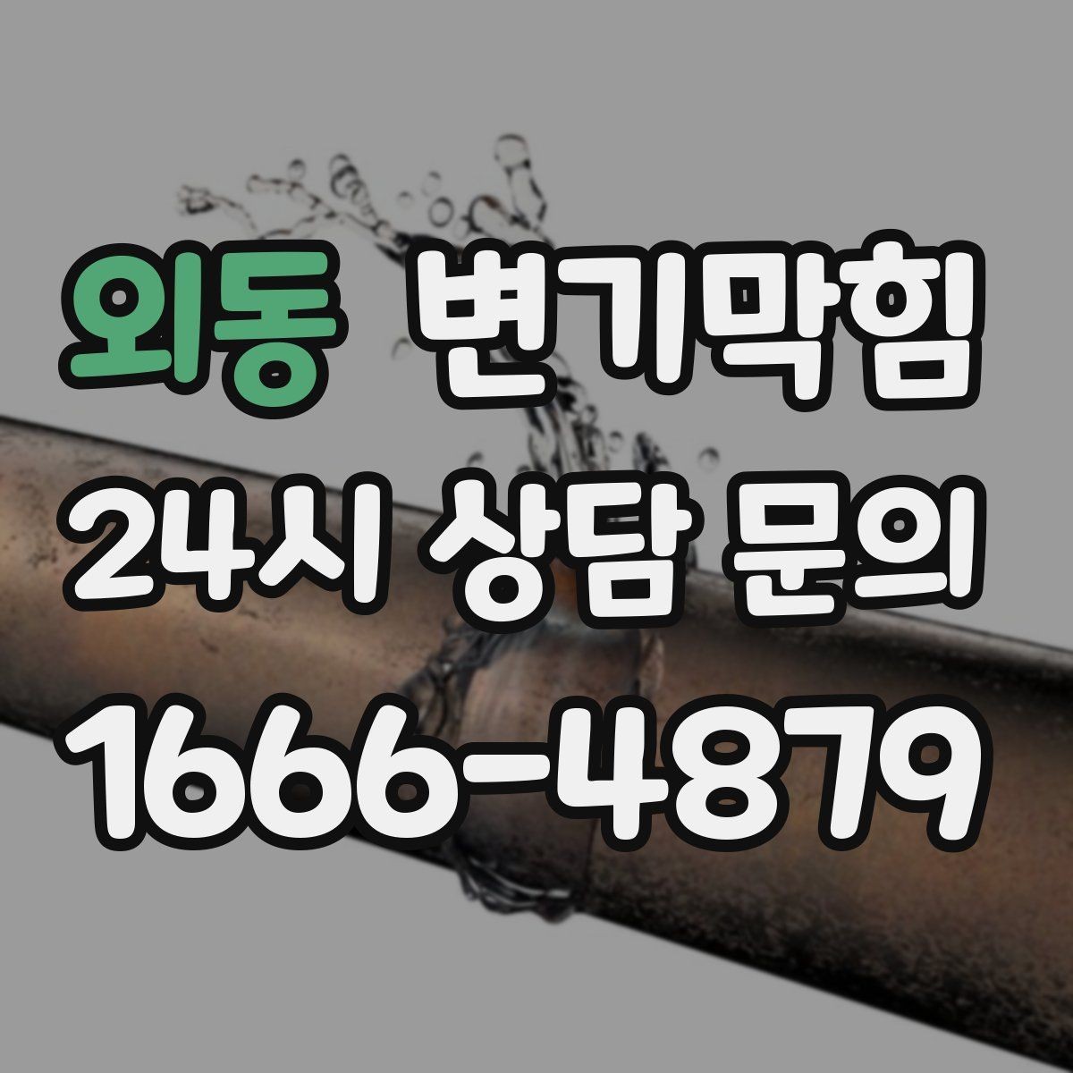 외동 변기막힘 빌라 합류부 동시 세척 일정