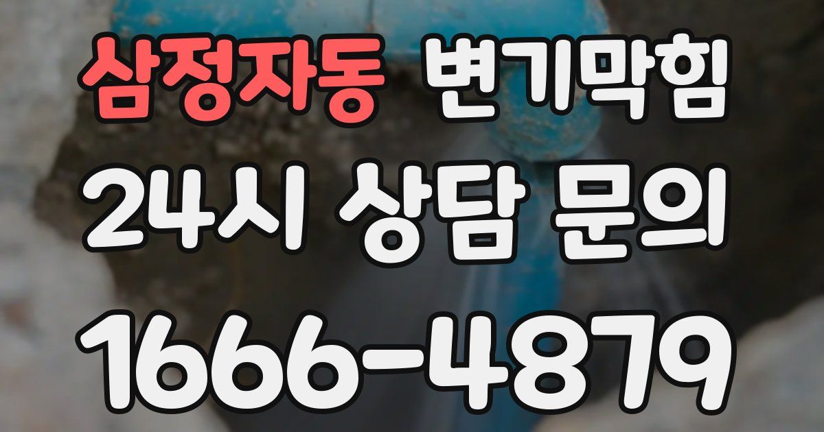 삼정자동 변기