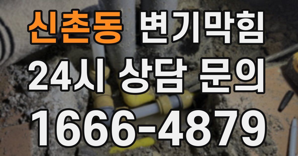 신촌동 변기