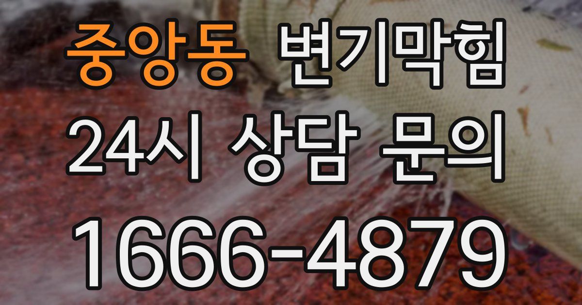 중앙동 변기