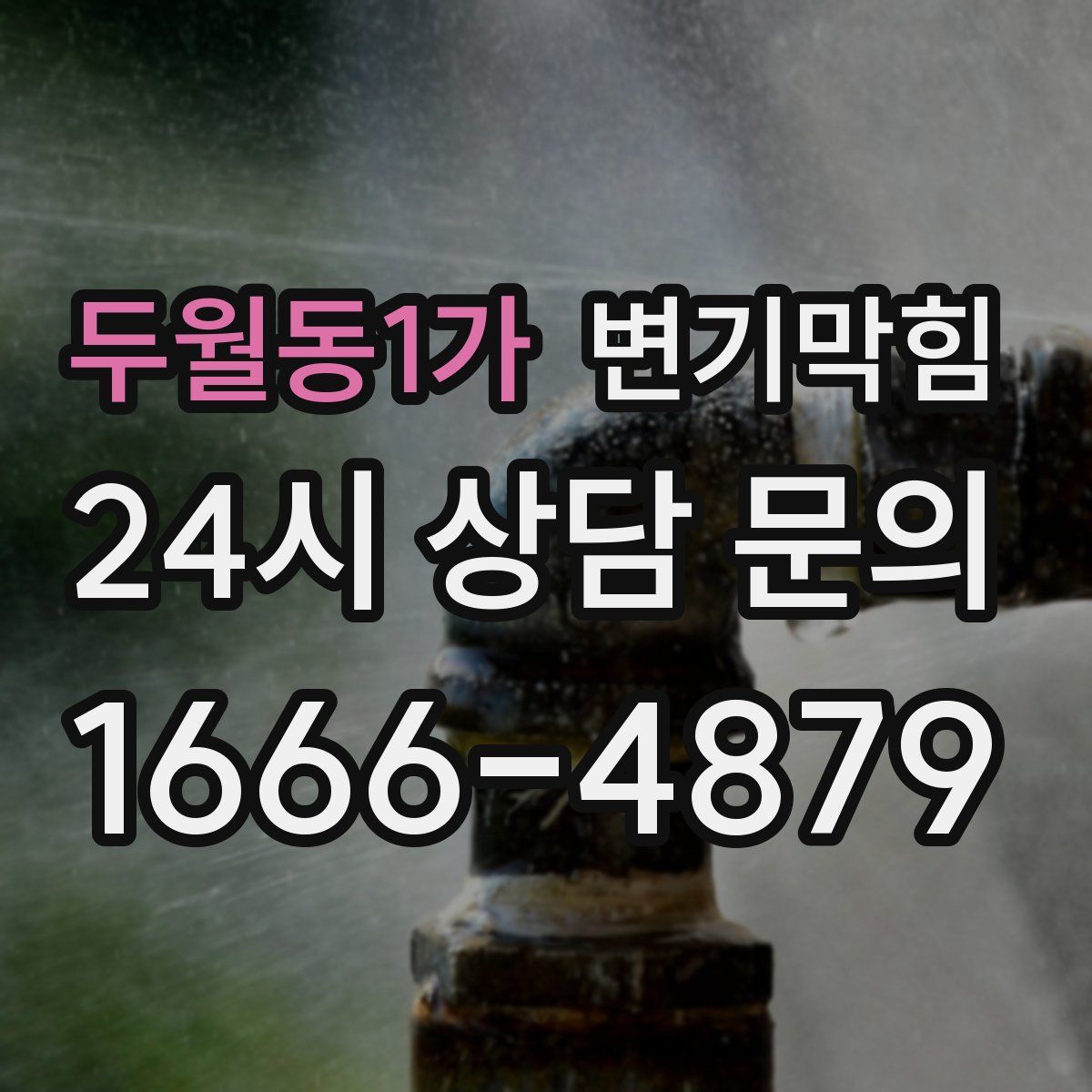 두월동1가 변기막힘