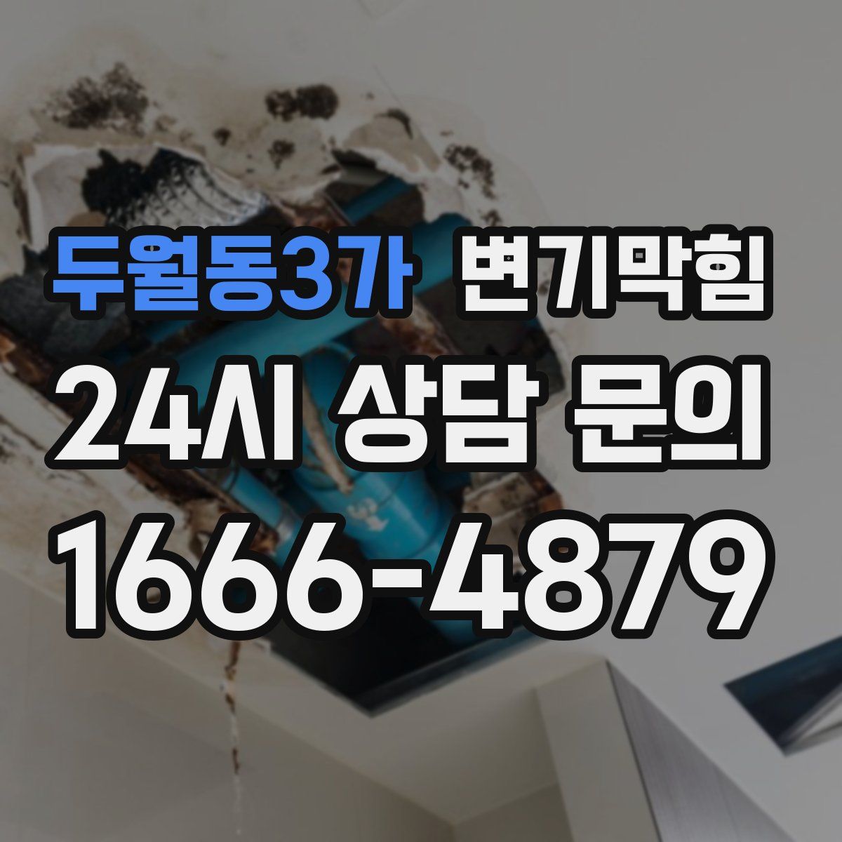 두월동3가 변기막힘