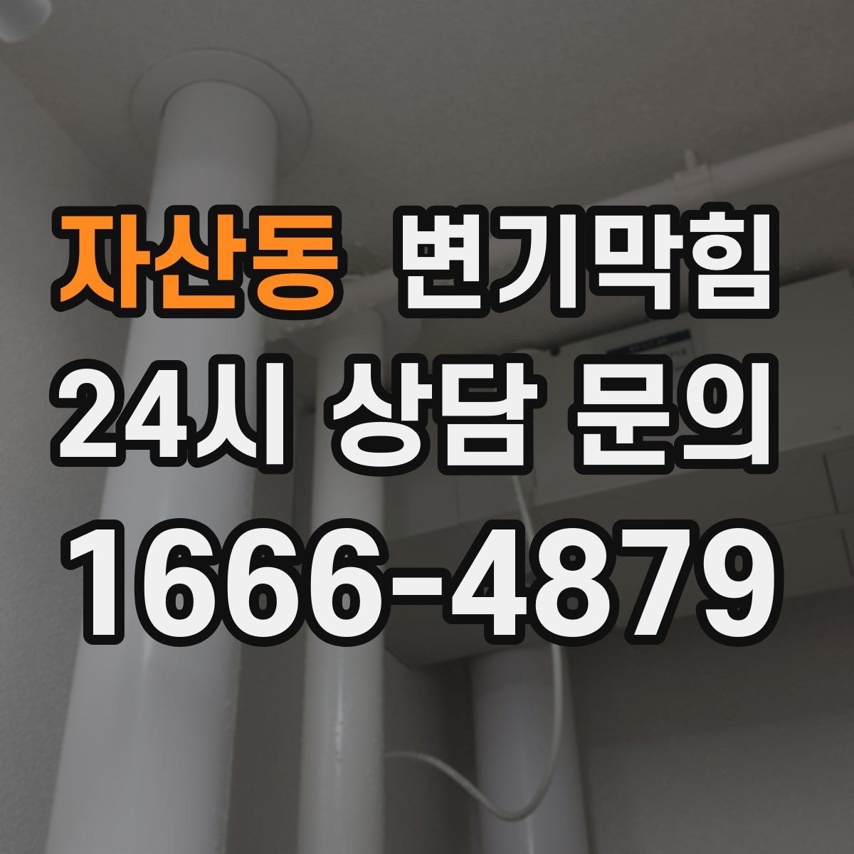 자산동 변기막힘