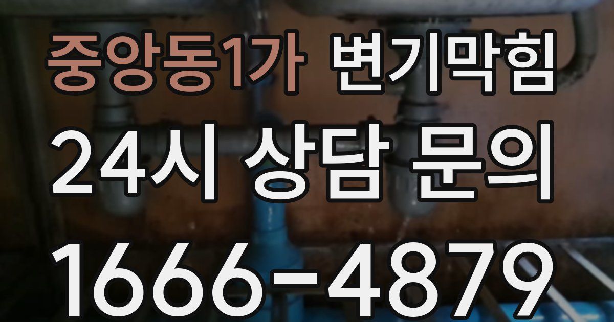 중앙동1가 변기