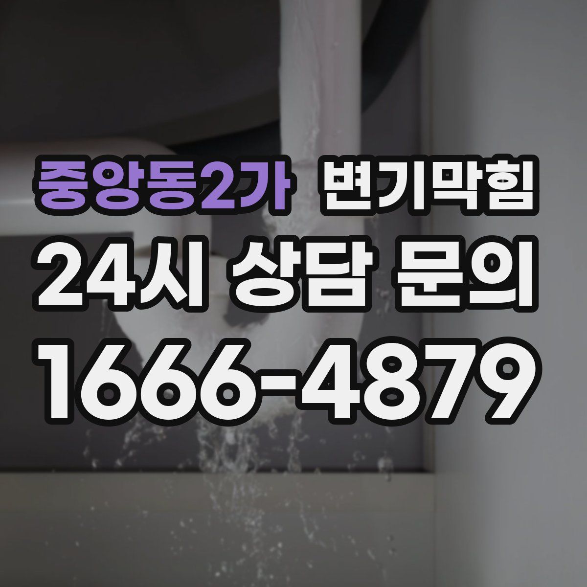 중앙동2가 변기막힘