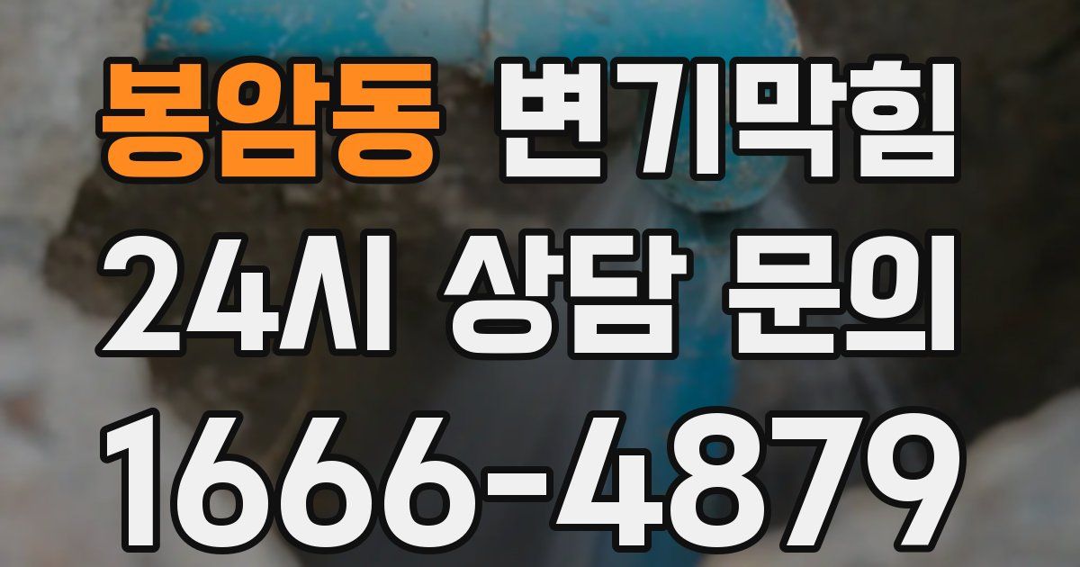 봉암동 변기