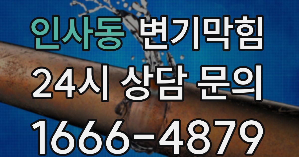인사동 변기