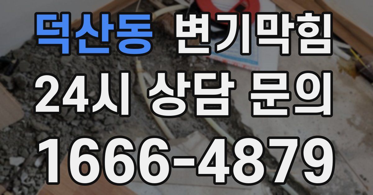 덕산동 변기