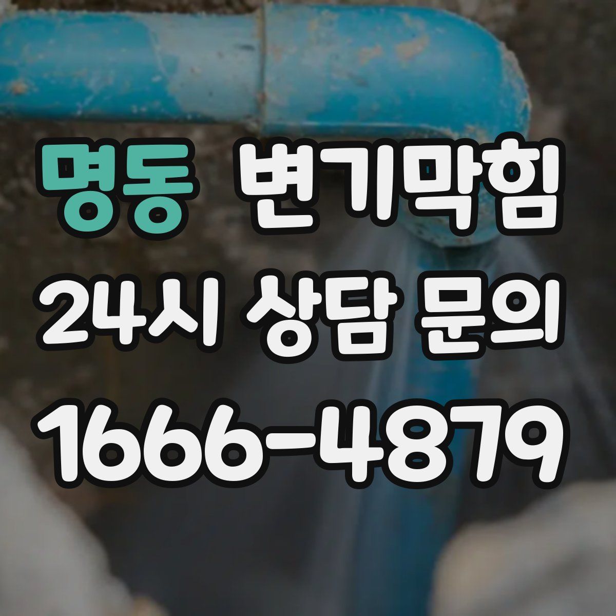 명동 변기막힘