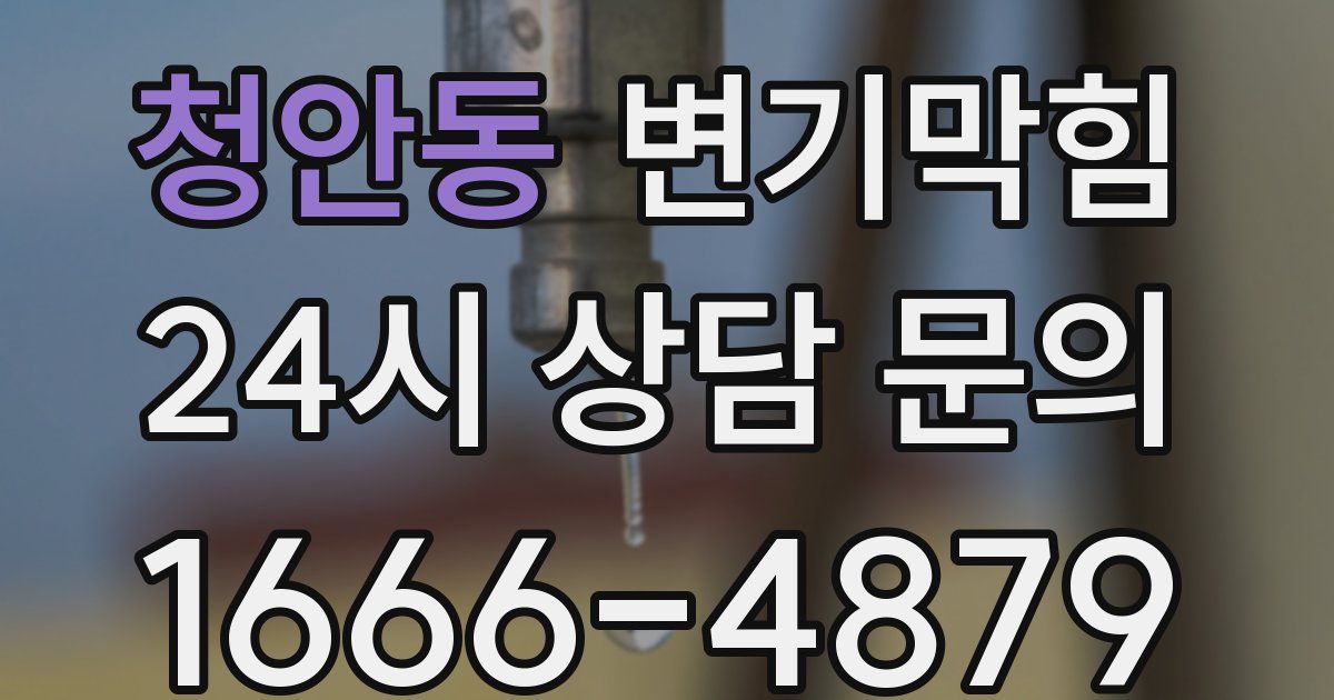 청안동 변기