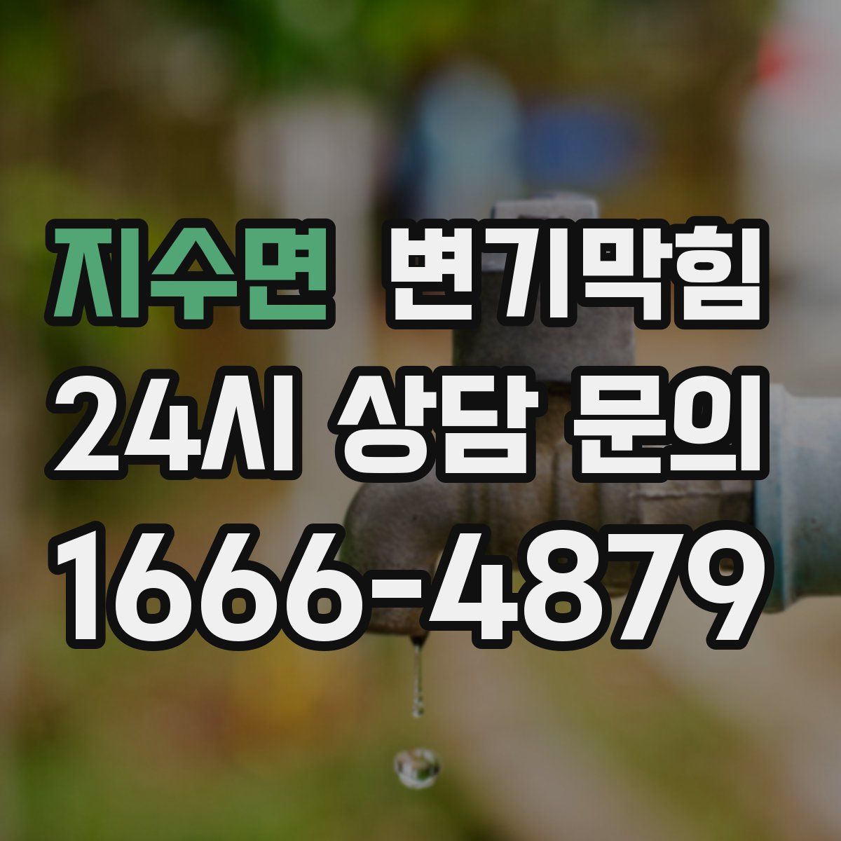 지수면 변기막힘