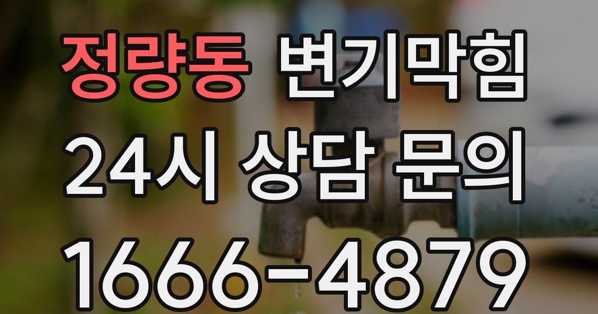 정량동 변기