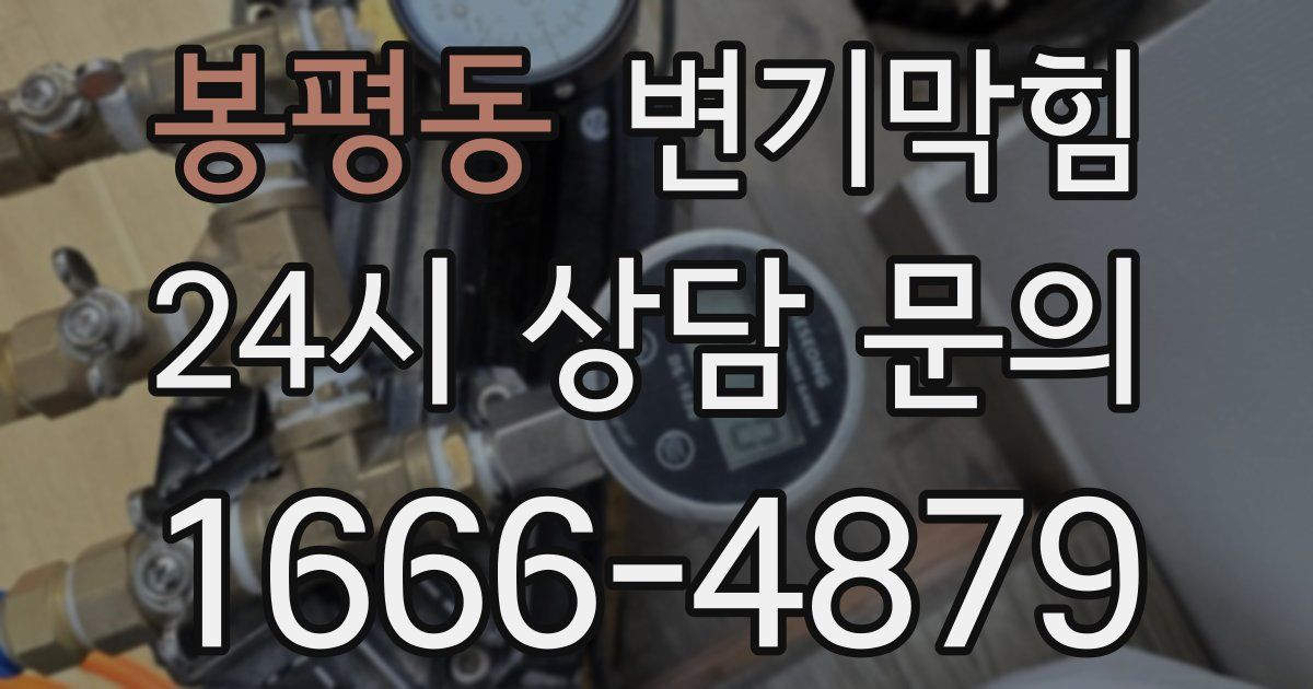 봉평동 변기