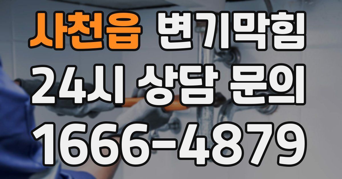 사천읍 변기