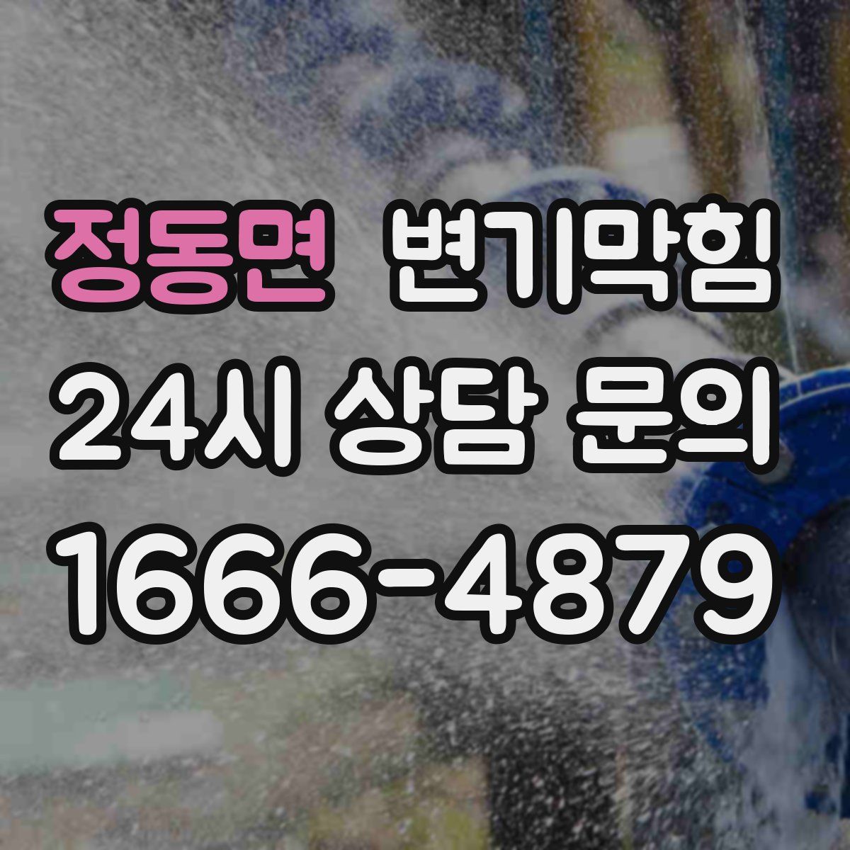 정동면 변기막힘