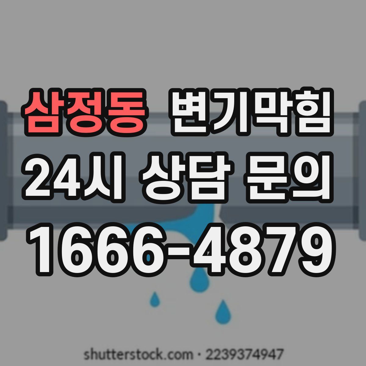 삼정동 변기막힘