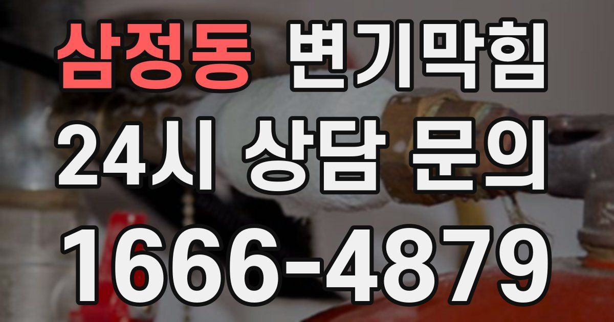 삼정동 변기